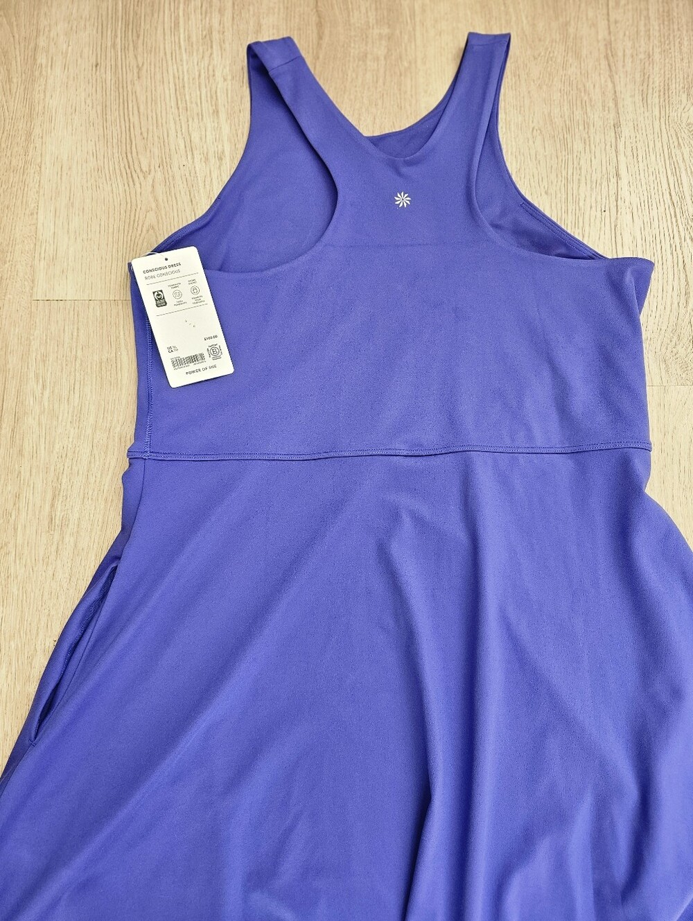 Athleta Body Conscious Women’s Royal Blue Athletic Skater Dress Nwt XL - Picture 7 of 7